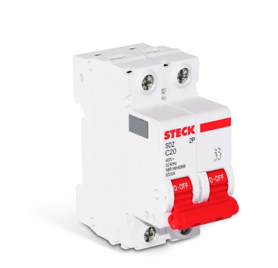 INTERRUPTOR TERMOMAGNETICO 2×20. STECK