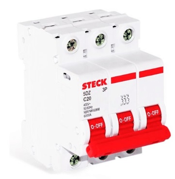 INTERRUPTOR TERMOMAGNETICO 3×20. STECK