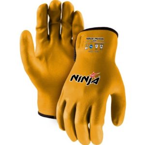 GUANTE DE CUERO SKIN AMARILLO NINJA (PAR)