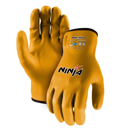 GUANTE DE CUERO SKIN AMARILLO NINJA (PAR)