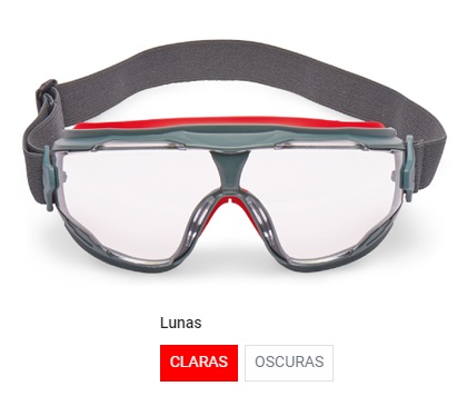 LENTE ANTIPARRA GOGGLE GEAR 500 3M